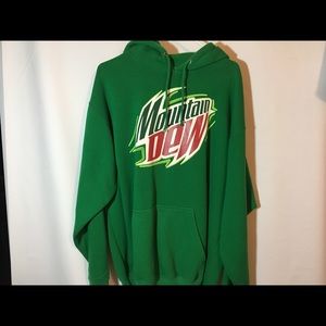 Mountain Dew Hoodie Sweatshirt Size XL